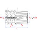 THERMO SMART S-IPT - Isolatieplug met metaalschroef