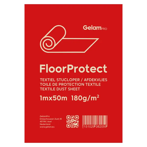 GelamPro Floor Protect - Textiel Afdekvlies Stucloper Vilt - 180gr - Rol 1x50m (33)