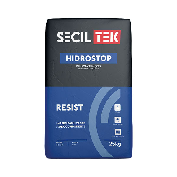 Seciltek HIDROSTOP RESIST - Mortier d'étanchéité élastique - 25kg (60)