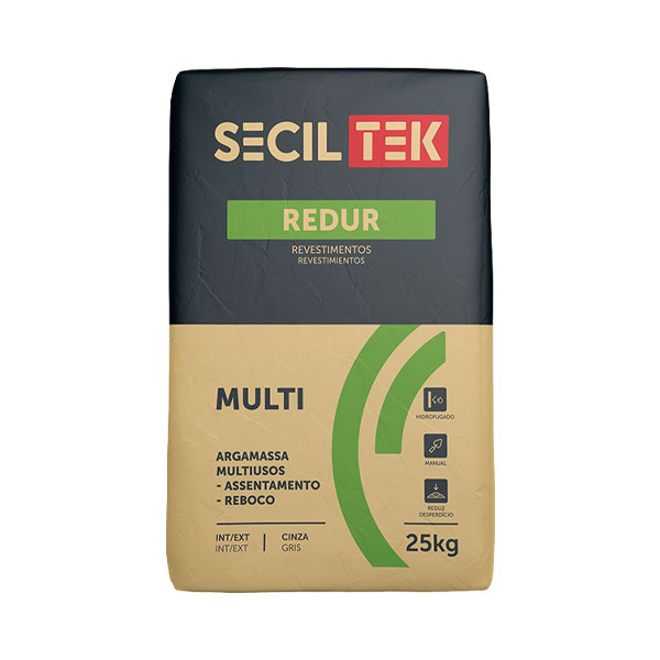 Seciltek REDUR MULTI - Mortier universel pour enduits et maçonnerie - ciment - 25kg (60)