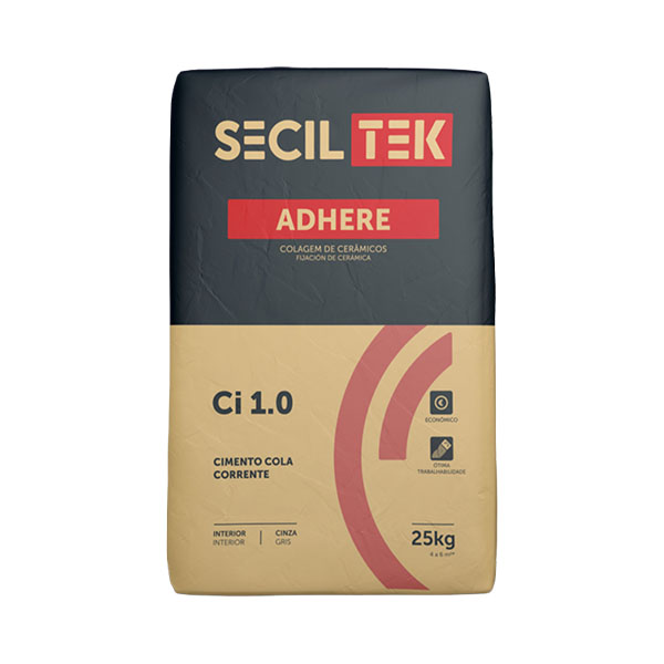 Seciltek ADHERE Ci 1.0 - Adhésif en poudre économique pour petits carrelages - INTÉRIEUR - 25kg (60)