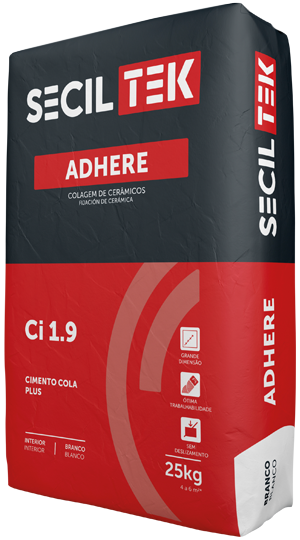 Seciltek ADHERE Ci 1.9 - Adhésif en poudre pour carrelage moyen et grand - INTÉRIEUR - 25kg (60)