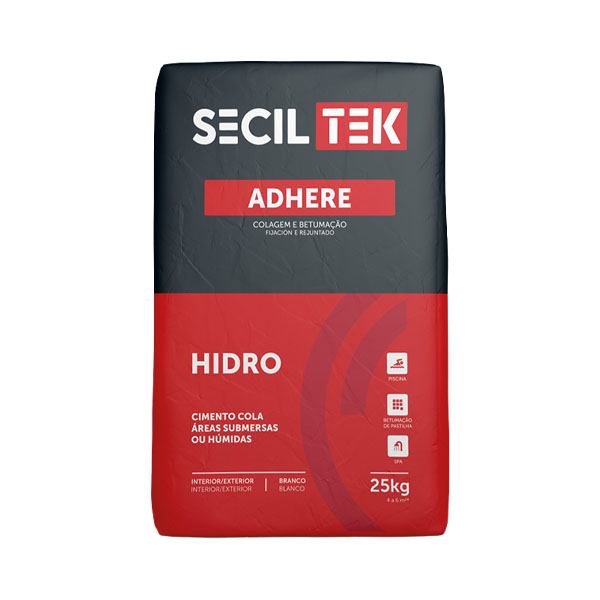 Seciltek ADHERE HIDRO - Mortier-colle et mortier de joint en poudre pour collage en piscine - BLANC - 25kg (60)