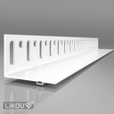 Profil d'installation Profil de socle kit PVC - 50 mm - 2 m [15]