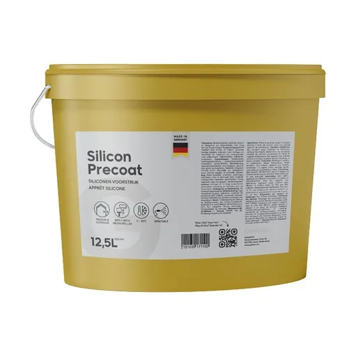 GelamPro Silicon Precoat - Primaire Silicone Prêt à l'Emploi pour Crépi, Enduit Décoratif et Spachtelputz - Intérieur et Extérieur - 25kg (24)