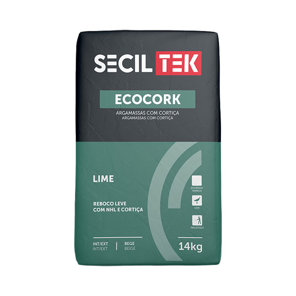 Seciltek ECOCORK LIME - isolatiemortel - kalk met kurk - 14kg (66)