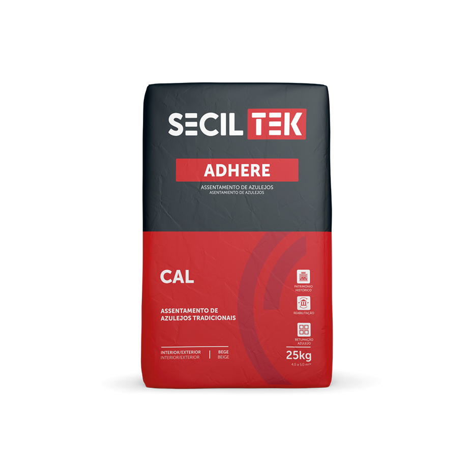 Seciltek ADHERE CAL - Colle et coulis pour carrelage - chaux - 25kg (60)