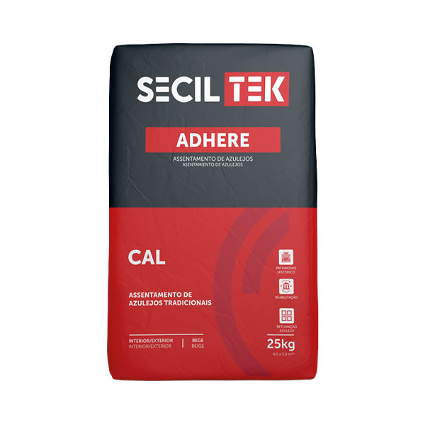 Seciltek ADHERE CAL - Colle et coulis pour carrelage - chaux - 25kg (60)