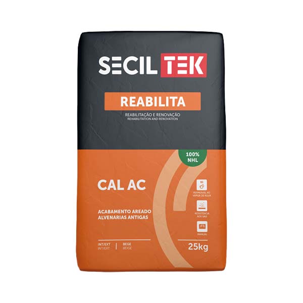 Seciltek REABILITA CAL AC (beige) - afwerk- en voegmortel - fijn - 25kg (60)