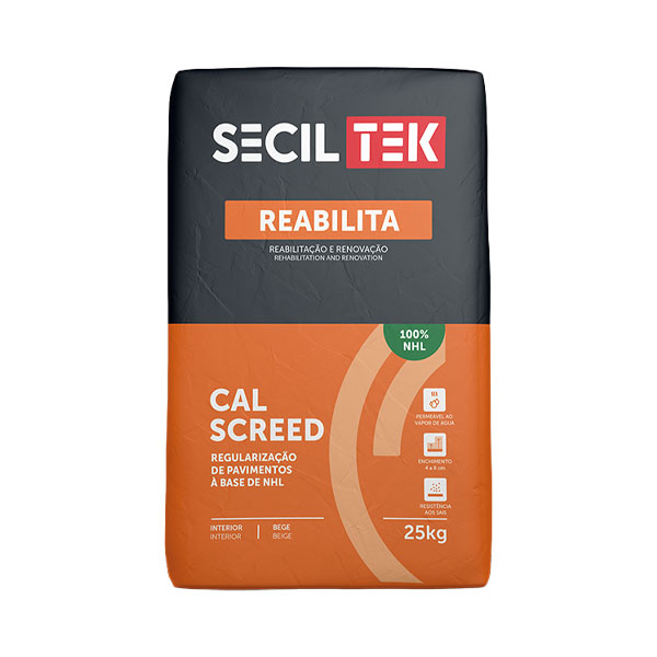 Seciltek REABILITA CAL SCREED - dekvloermortel - kalk - 25kg (60)