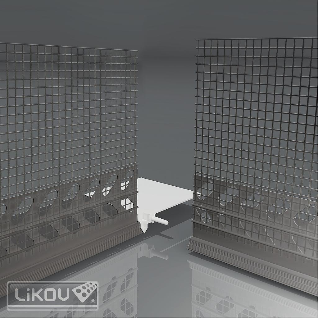 [LW-Z18-2l] Binnenhoek voor Sokkelprofiel kit PVC - 10 stuks