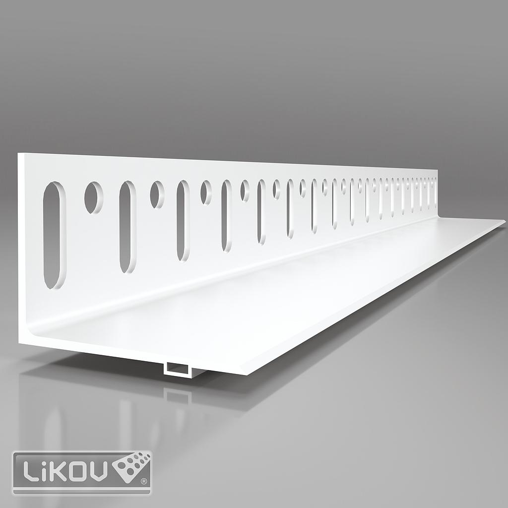 [LW-L 050/2000] Installatieprofiel Sokkelprofiel kit PVC - 50mm - 2m