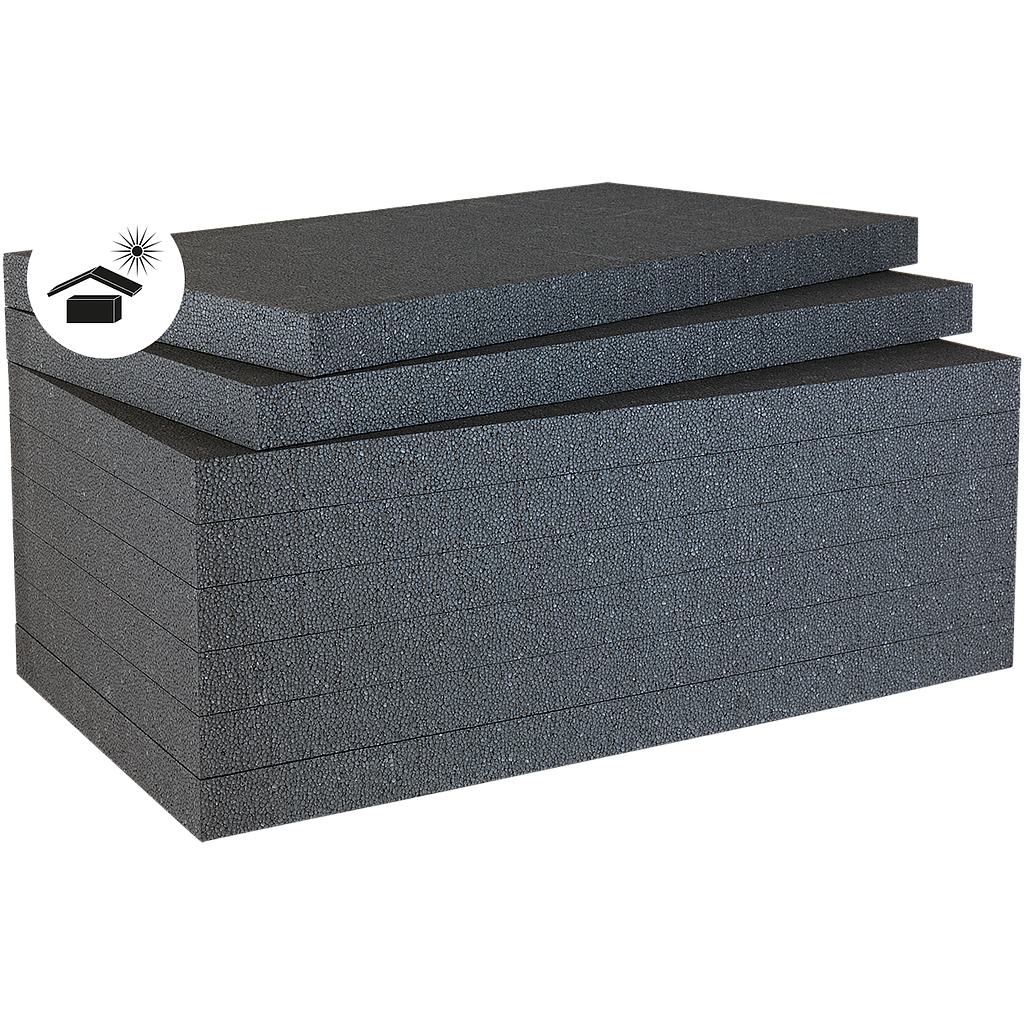 doitBau EPS WLG032 Plaque isolante 40 mm / 5 m² (10 panneaux) WDVS Isolation  de façade en polystyrène pour isolation VWS NEOPOR : : Bricolage