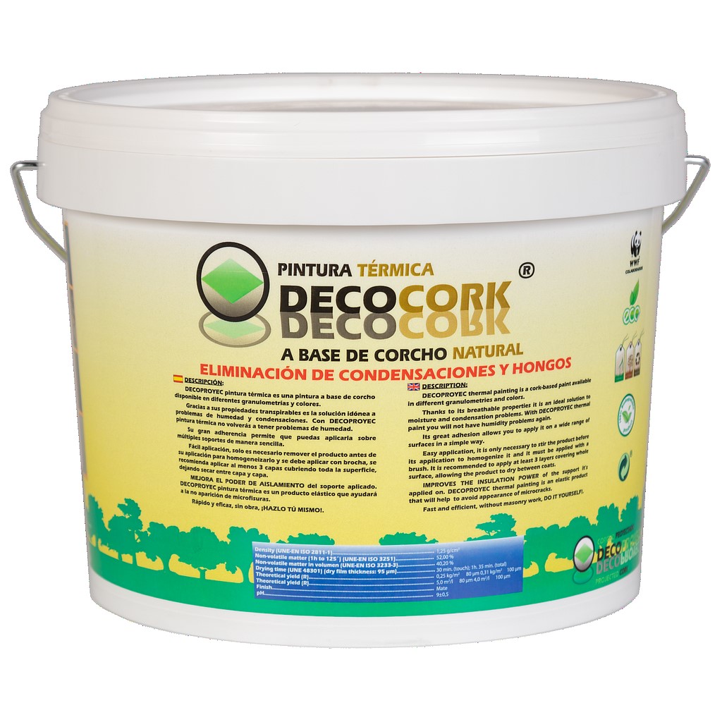 DECOCORK Peinture au liège avec texture - FINE - 10 kg (44)