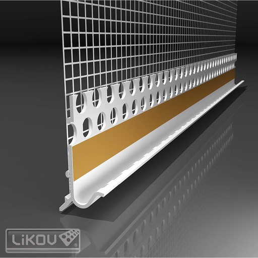 [LE-G] Druppelprofiel PVC voor alu sokkelprofiel - 125m [50x2,5m]