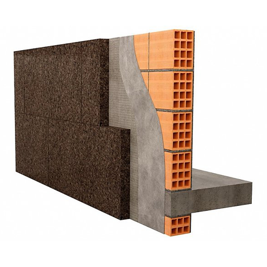 FACADE CORK Pro Suber - MDFacade VISUAL CORK - Panneau isolant décoratif en liège - 0,5m2 - 140kg/m3 - 0,043