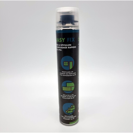 PU-EASY FIX - Adhésif polyuréthane faible expansion - mousse de montage et isolation PUR - 750ml [12]