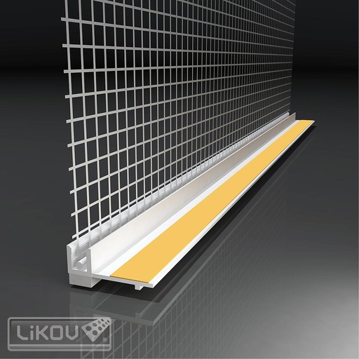 [LS-VH] Fenêtre - profil d'arrêt entoilé - PVC - 6mm - 72m [30x2,4m]