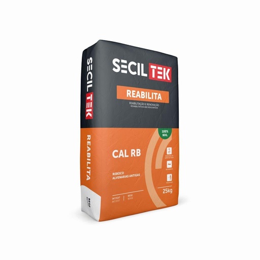 Seciltek REABILITA CAL RB - mortier de base - chaux - 25kg (60)